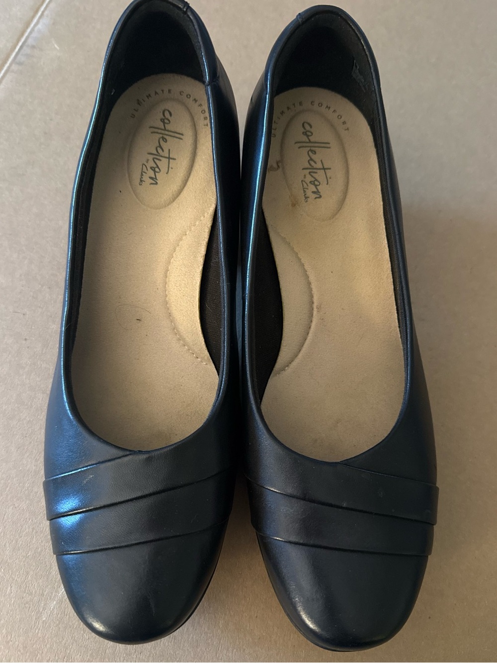 Clark’s Ultimate Comfort Black Chunky Heel